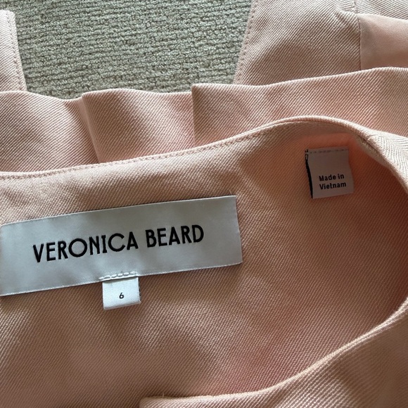 New without tags Veronica Beard Lois Linen Vest in PINK SHELL - Picture 5 of 16